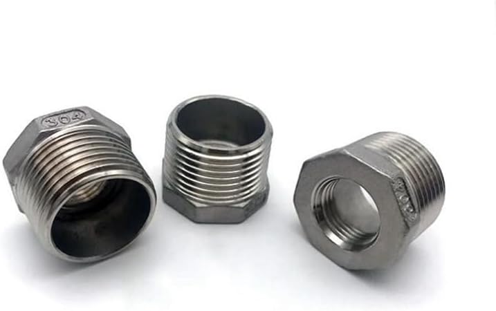 NPT メススレッド 304 ステンレススチール 還元ブッシング DN6 - DN50 水道管継手 SS304 スリーブ ジョイント