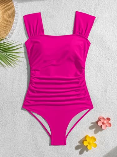 Image of B2prity Women's One Piece Swimsuit Tummy Control Full Coverage Bathing Suit