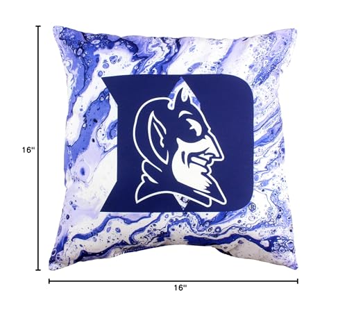 Image of College Covers Duke Blue Devils 2 Sided Color Swept Decorative Pillow, 16 inch, Made in The USA