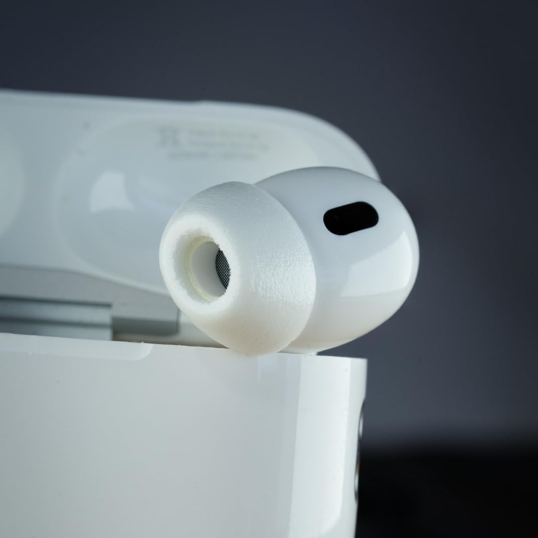 Comply TrueGrip MAX - Almohadillas de Repuesto de Espuma viscoelástica Apple AirPods Pro 1 y 2 | Comodidad Duradera, Durabilidad Extrema, Ajuste Seguro, Aislamiento de Ruido