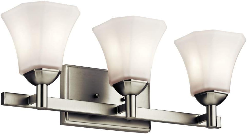 Kichler 45733NI Three Light Bath,Brushed Nickel