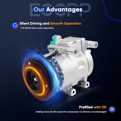 Image of ECCPP AC Compressor Fit for Hyundai Elantra 2.0L 2007-2012 AC Compressor with Clutch