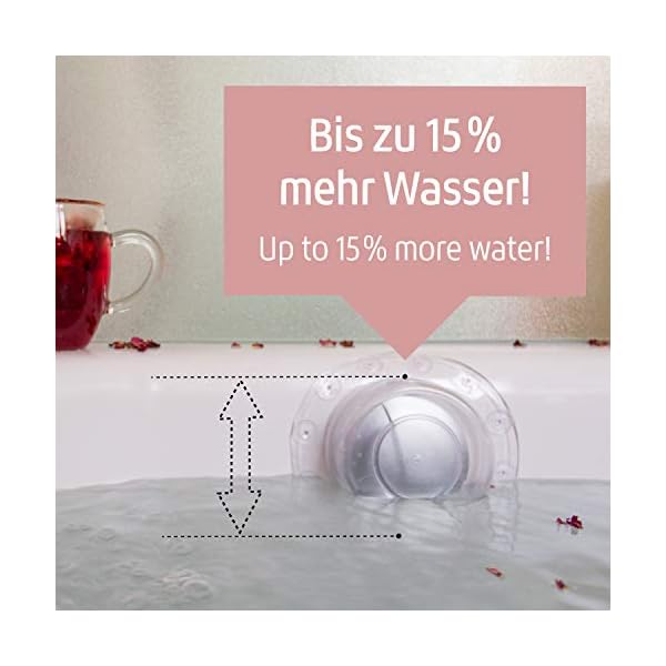 Badewannenüberlauf Abdeckung – bekannt aus den USA – Badewannenzubehör – Mehr Badewasser - extra Starke Saugnäpfe - Premium Spa – Bild 3