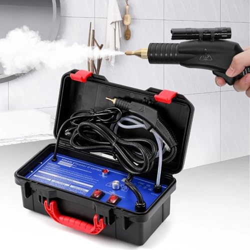 Commercial Steam Cleaner - 3000W High Pressure, 6Bar Portable Hand-held for Deep Cleaning Kitchen, Car - 360° System