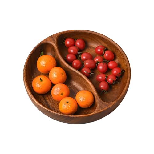 Funzionali ed eleganti: le ciotole in legno si comportano eccezionalmente bene per contenere diversi snack e fungono da ciotola per frutta, diventando indispensabili per la cena e le attività ricreative, offrendo una perfetta miscela di utilità e fascino visivo negli scenari quotidiani