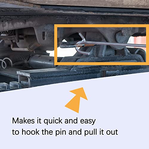WOWLIKE Heavy Duty 5th Wheel Pin Puller,Portable Type SHook 32 inch