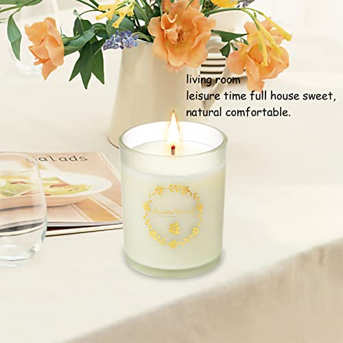 2 Pack Scented Candles, Lavender + Lemon, Scented Jar Candle - Aromatherapy Scented Candles, Long Lasting Soy Wax Candle - Single Wick , 12 Oz #TOP4