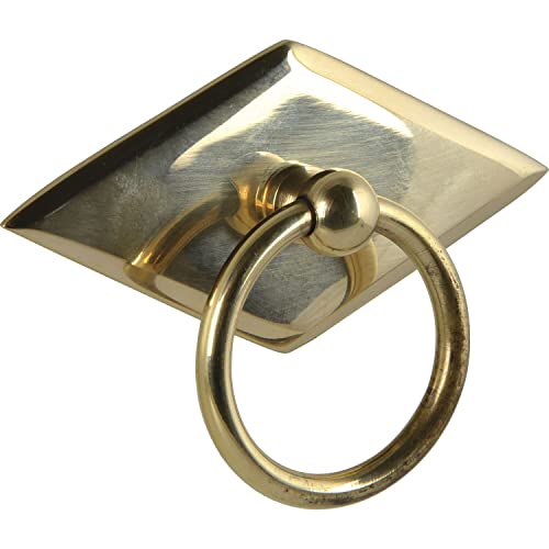 Schorgöhfer & Frehe Furniture Handle, Country House Style, Folding Handle, Chequered, Drawer Handle Sign with Ring Handle