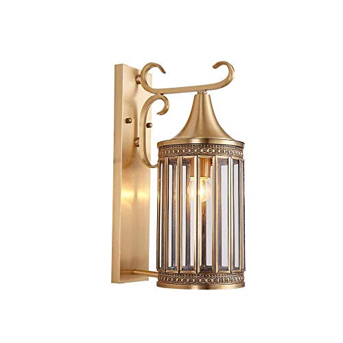 Lampe murale extérieur cuivre anti corrosion éclairage étanche entrée