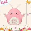 Hopearl Butterfly Plush Toy, Adorable Pillow Stuffed Animal, Smooth Plushies Pillow, Cute Get Well Soon Gift, Soft Toy for Kids #2