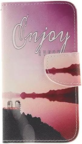 HNSPRING Colorful Patterns Flip Genuine Leather purses Cover protective Case for Microsoft Lumia 640