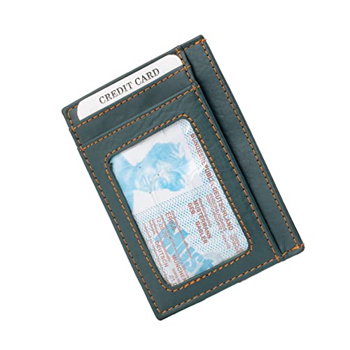 Image of MAESTRA Leather Unisex Travel Accessory- Travel Wallet(Basil Green)