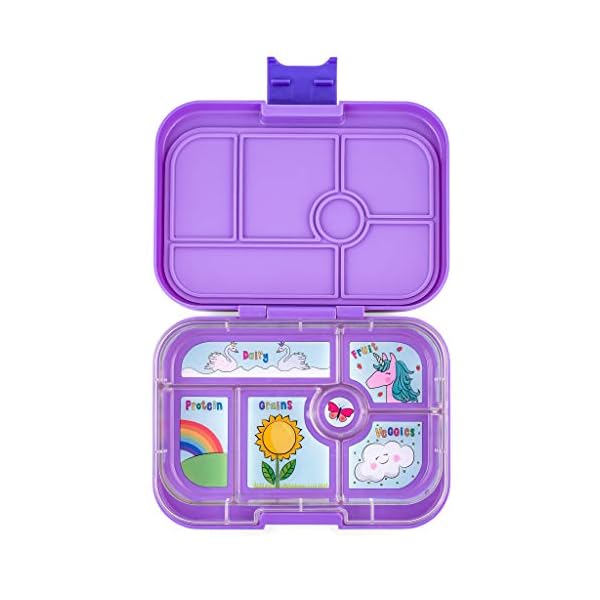 yumbox Original M Lunchbox - Brotdose 6 Fächer, mittelgroß | Bento Box für Kindergarten Kinder, Schule, Erwachsene (Roar…