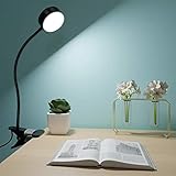 【360°flexibler Schwanenhals】 Biegbares und drehbares Schwanenhalsdesign für korrekte Beleuchtungshöhe, Lichtwinkel und gleichmäßigeres Licht. Der flexible Schwanenhals bestand aus einer hochwertigen Aluminiumlegierung, die haltbarer wäre.