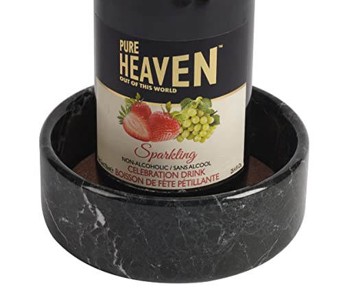 Radicaln Marble Wine Coasters 5.5" Inches Black Wine Bottle Coasters for Dining Table Bar, Gift, Wine Coaster - Image 2