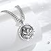 Vito 925 Sterling Silver Saint Luke Necklace for Women Men, St Luke Medals St.Luke Pendant Religion Protection Amulet Jewelry Gift for Mom Dad, 24
