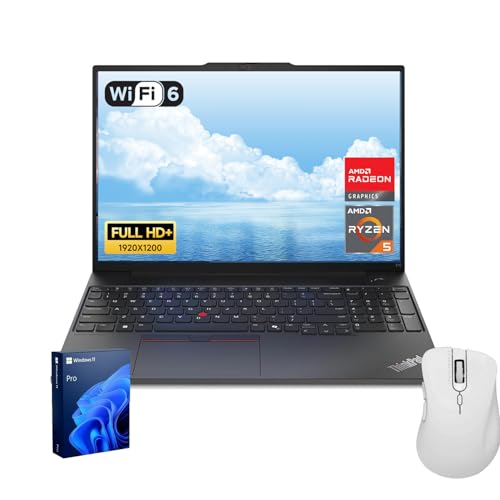 Lenovo ThinkPad E16 Gen 2 m[gp\R | 16C` WUXGA | AMD Ryzen 5 7535U | 16GB DDR5 | 512GB SSD | w | obNCgL[{[h | HDMI | Wi-Fi 6 