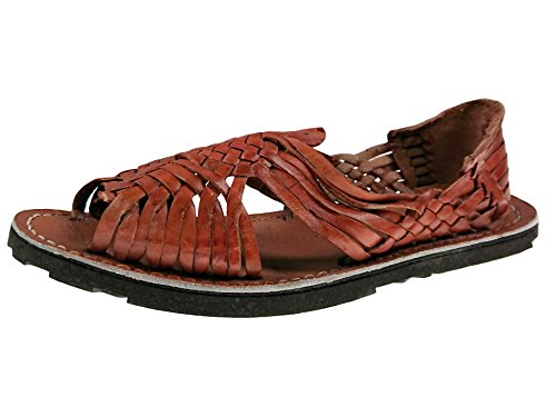 Genuine Leather Chedron Women Huarache Pachuco. Mexican Sandals