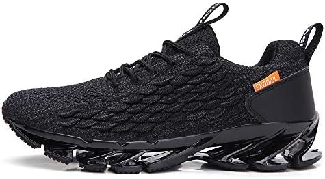 SKDOIUL Jogging Shoes for Men mesh Breathable Comfort Fashion Sport Running Walking Shoes Man Runner Sneakers Athletic Tennis Trainers All Black Size 10.5