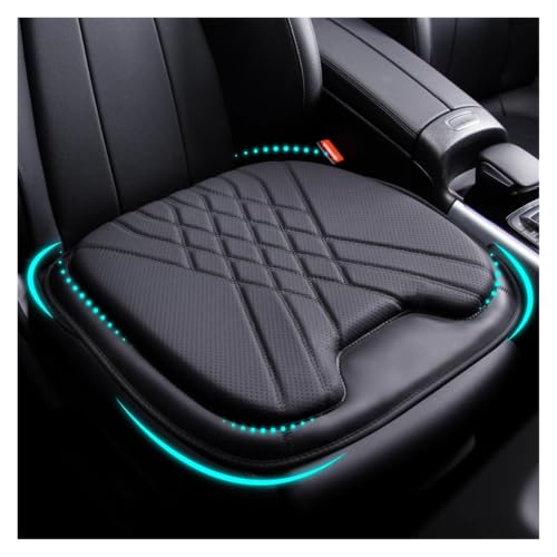 Cojín de asiento de coche para viajes largos con soporte ergonómico de cuero 2