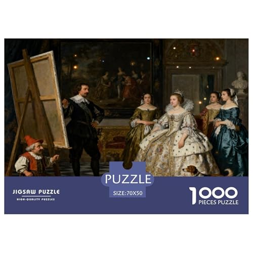 Puzzle de Las Meninas de 1000 piezas en madera impermeable que no se deforma al armar