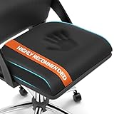 TranquilRelax Large Seat Cushion，Soft Foam Cushion for Long Sitting Hours on Office Chair, Home & Car, Non-Slip Chair Pad for Relieving Back & Sciatica & Hip & Coccyx Pain (Black)
