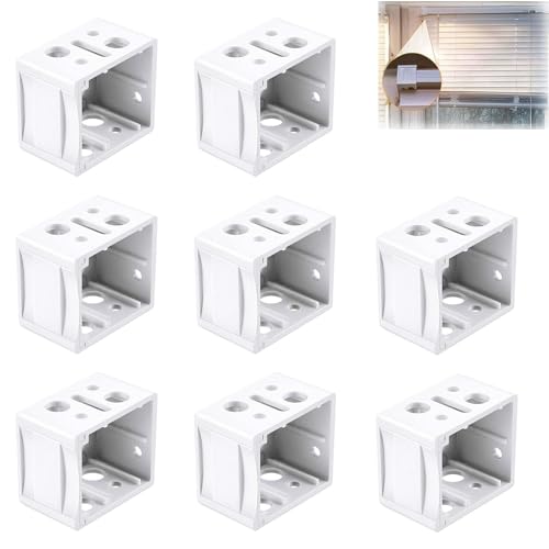 Wjelet 8 Pcs Venetian Blind Brackets,25mm Blind Drackets, for Venetian, Wood Blinds,White