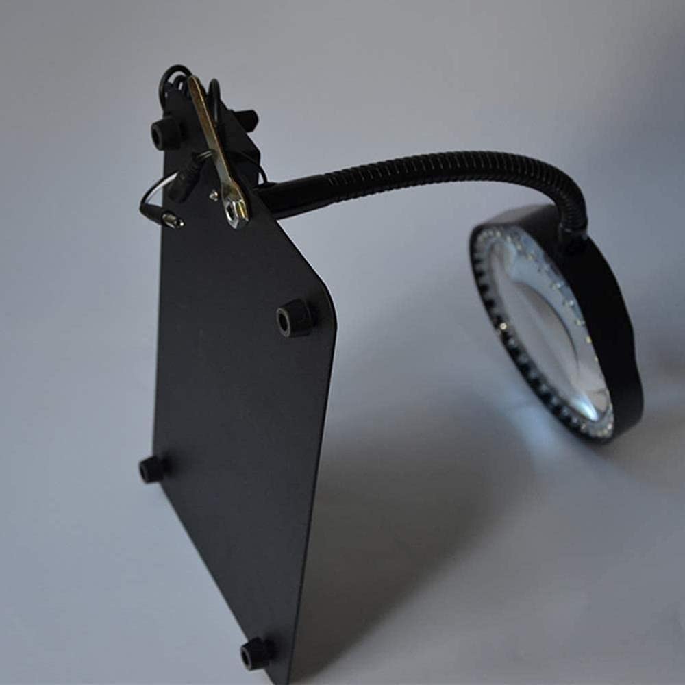 Lámpara de Escritorio de Lupa lámpara de Lupa Brillo Ajustable Manguera Flexible Manguera Mantenimiento Lectura iluminación de Lupa Matrimonio