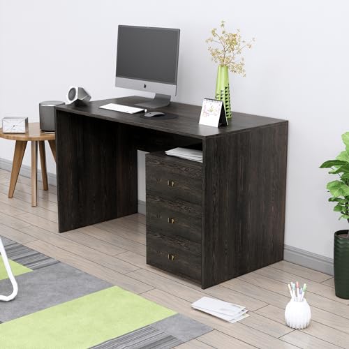 Image of Bniture Wooden Study Table for Home | Engineered Wood Study Table with Book Shelf | Multi Purpose Computer Desk for Writing & Study | Laptop Table for Home & Office | Giant Wood & Frosty White
