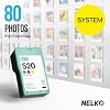 Nelko Photo Printer, PP01 Color Mini Portable Printer, Instant Smartphone Inkjet Printer, Sticky-Back Rechargeable Portable Picture Printer for iOS & Android, for Christmas Family, White