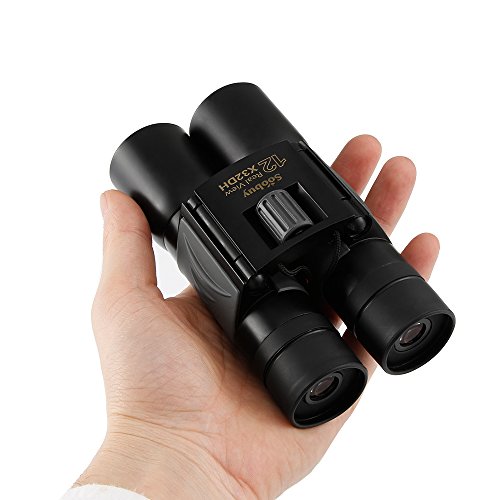 Soobuy 12x32 Binoculars for Adults, Compact Folding Binoculars for Bird Watching Outdoor Sports Games Concerts Stargazing, High Power BAK4 Prism FMC Lens, Best Gifts for Dad