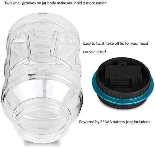 image for GIFTiz Large Digital Coin Counting Money Saving Jar Change Counter Pig