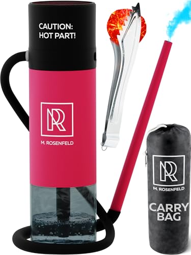 Car Hookah with Accessories Personal Hookah Cup with Silicone Hose Easy-to-Clean Design Compact Pink Hooka Set for Outdoor Use