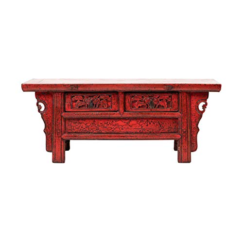 Yajutang - Aparador de estilo asiático, diseño chino, color rojo