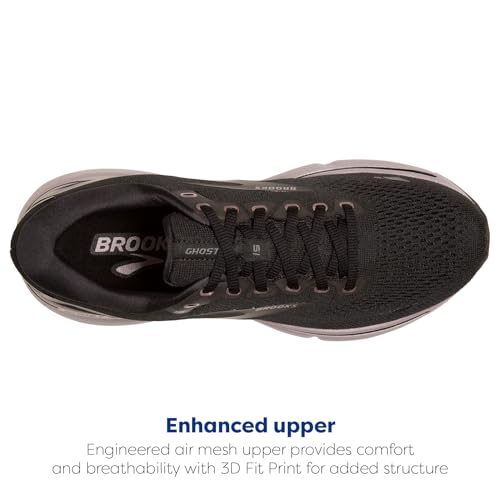 Brooks Brooks Women's Ghost 15 Neutral Running Shoe - Black/Rosegold - 5 Medium