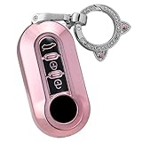 Compatibilité : la coque de clé sans clé convient pour Fiat 500/500 C/500L/500X/Brava/Bravo(I/1/II/2)/Doblo/Ducato/Fiorino/Grande/Punto/Panda/Lancia/Ypsilon/Delta/Musa pour Keyless 3 boutons. (Même le modèle de voiture est le même, des années et des pays différents, les clés de voiture peuvent être différentes. Veuillez vous assurer que notre étui à clés est adapté à votre clé)