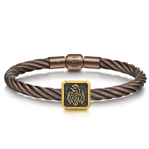 Image of CHOW SANG SANG 999 Gold Charme Chinese Zodiac Charm Bracelet for Men 19cm