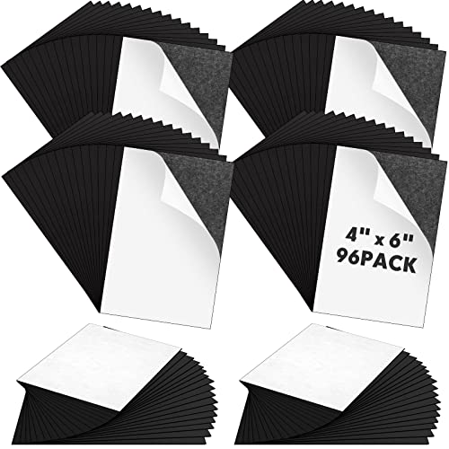 Image of Macarrie 4 x 6 Adhesive Magnetic Sheets with Adhesive Backing Cuttable Magnetic Paper Stickers Flexible Peel and Stick for Picture Crafts Die Storage Photos(96 Pcs)