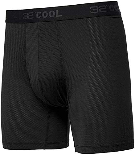 32 DEGREES Cool Men's Boxer Briefs 3Pk Black/Charcoal/Black2