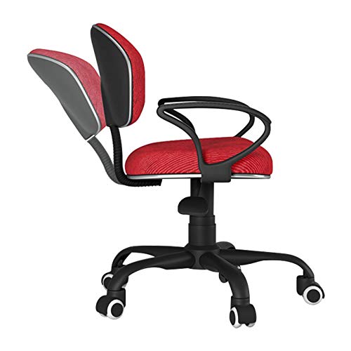 Chaise de bureau pivotante en velours et ergonomique pour chambre