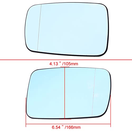 Espejo retrovisor azul calefactable que soluciona el vaho en BMW 5 E39 de 2000 a 2003 4