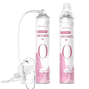2-Pack 99.5% Pure Portable Oxygen Canisters with Mask – for Hiking, Fitness & High Altitude – Lightweight Pocket-Sized Oxygen Boost for Energy & Recovery.