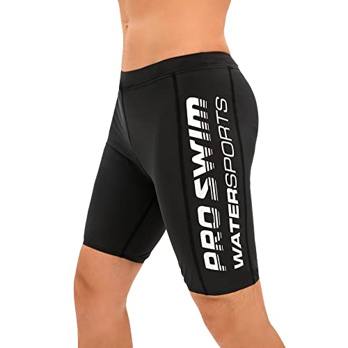 Veranobreeze Traje de baño para Hombre Jammer Natación Competición Pantalones Endurance Long Racing Training Traje de baño(Blanco, M)