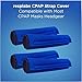 resplabs CPAP Strap Covers | Compatible with Most Full Face and Nasal CPAP Mask Headgear | Universal | 4 Pack