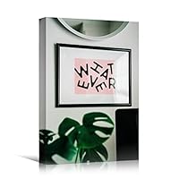 Canvas Wall Art Pressed Quotes Bedroom Industrial Inspirational Modern Art Multicolor Neon Photography Quotes Urban - 12x18 inches