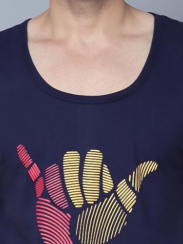 Image of Designer Men Vest Versatile Cotton Sando /Baniyan /Ganji for Boys - Perfect for Gym Workouts, Vacations, and Beaches