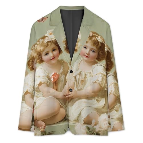 Angels-Floral Men's Blazer Printed Button Suit Jacket Slim Sport Coat Blazers3