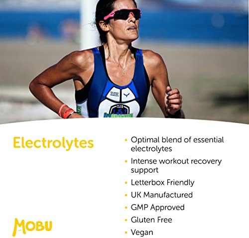 Electrolyte Pro 120 Tablets with Potassium, Calcium, Magnesium and Sodium | Salt Replacement, Cramp & Hydration Recovery | Salt Tablets | Vegan | GMP Approved | MOBU UK