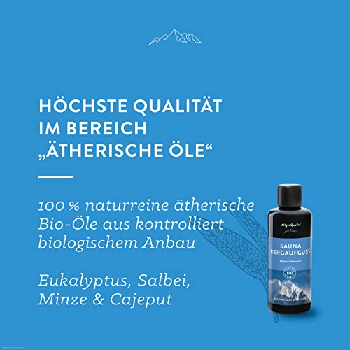 Saunaaufguss AllgäuQuelle Naturprodukte mit 100% Bio-Ölen