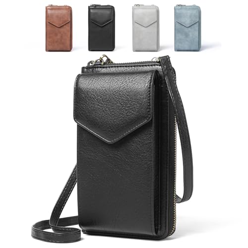 Image of SENDEFN Small Crossbody Cell Phone Purse for Women Leather Cellphone Bags Wallet Purses with Multi Card Slots